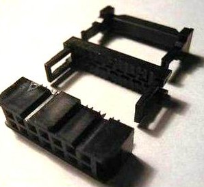 4 Pezzi Connettore IDC per cavo piatto 16 Poli Passo 2.54MM Socket Femmina FC-16P