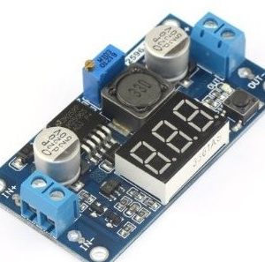 Regolatore Voltaggio Buck Convertitore Voltmetro Step Down con LED da 4.0-40V a 1.25-37V 5/12V DC LM2596