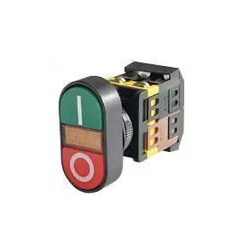 Indicatore giallo di auto-reset Doppio pulsante bottone