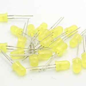 20 pezzi Led GIALLO - diodi luminescenti a LED super luminosi standard GIALLO da 5 mm
