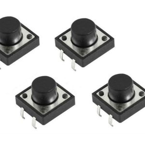 12 Pezzi Pulsanti Tattili Breadboard MIS: 12x12x6mm