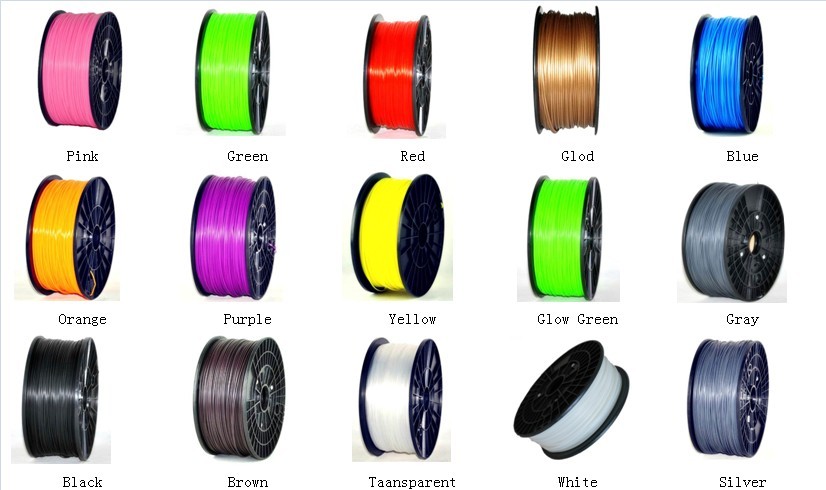 Consumabili per stampanti 3D PLA 3.00mm 1KG verde chiaro GARANTITA SU MAKERBOT DI ALTA QUALITÀ, MULTIMAKER, ULTIMAKER, REPRAP, P - immagine 3