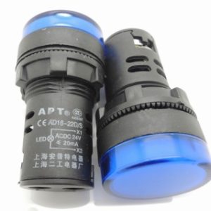 Spia luminosa da pannello Blu AD16-16C 24V Foro 16MM
