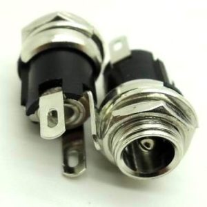 2 Pezzi Connettori in Metallo socket DC-021 per jack alimentazione 5.5-2.1MM DC-005