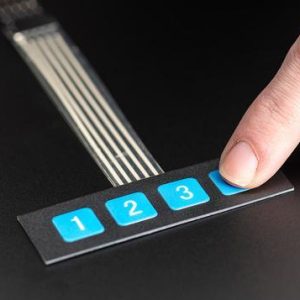 Tastiera a Membrana DC 12V 1x4 4 Tasti Adesiva Keypad Arduino Tastierino Numerico