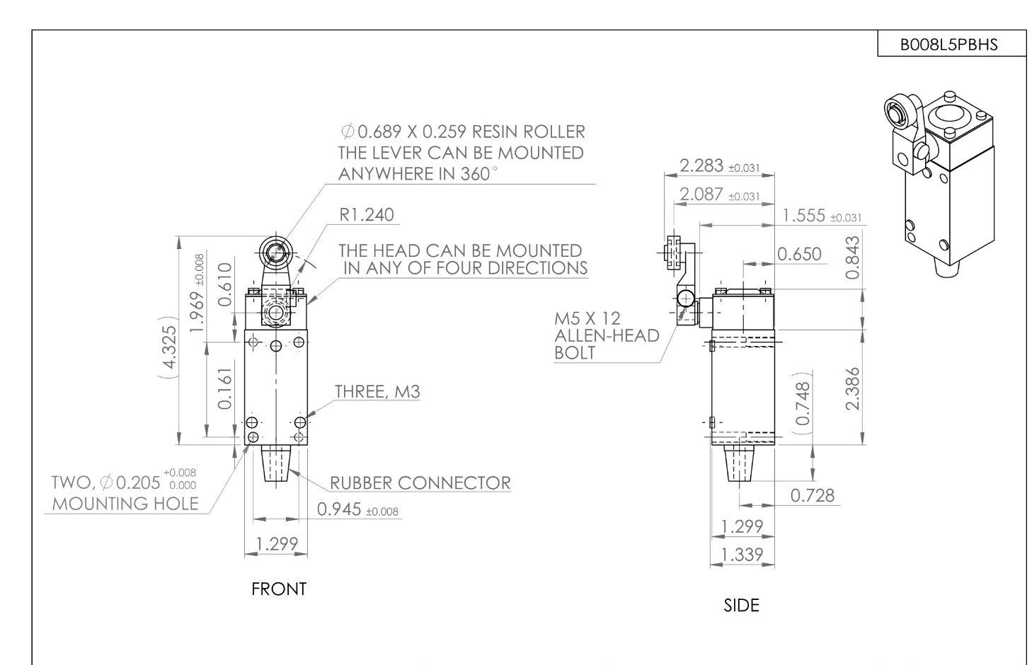 OMRON limit Pulsante HL5000 - immagine 4