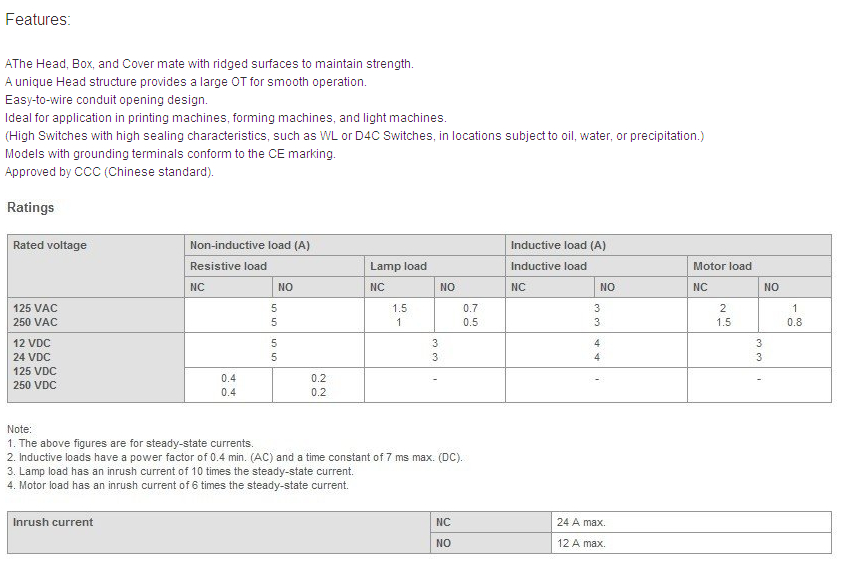OMRON limit Pulsante HL5000 - immagine 5