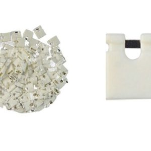 2000 Pezzi Blocco bianco, blocco di cortocircuito, cappuccio del ponticello, blocco di collegamento 2,54