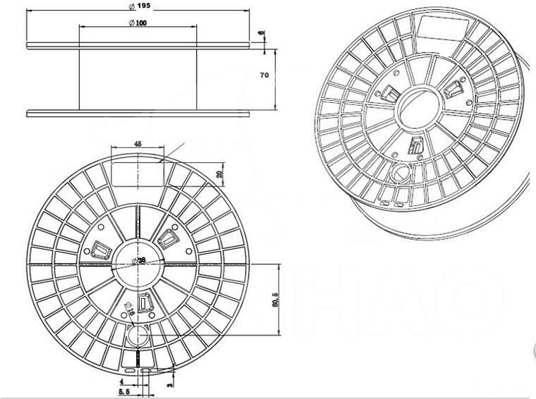 Consumabili per stampanti 3D ABS 3,00 mm 1 kg blu di alta qualità GARANTITA SU MAKERBOT, MULTIMAKER, ULTIMAKER, REPRAP, PRUSA - immagine 4