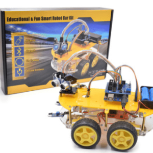 ArduinoUNO R3 Bluetooth multifunzione smart car / line patrol kit robot di controllo remoto per evitare ostacoli / con scatola di carta