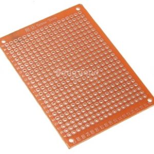 Basetta Millefori Singola Faccia Mis. 5 * 7 CM Bachelite PCB Prototipazione