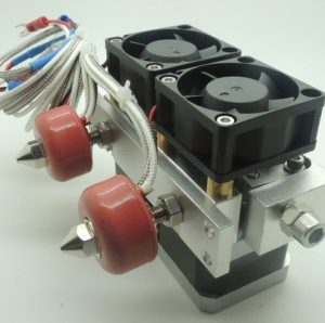 0.4mm Dual-Head Ugello Estrusore 3D Printer Print Dual-Head per Stampante 3D