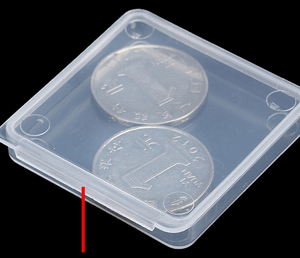 Scatola di plastica da 4 pezzi 4.4 * 4.4 * 0,6CM