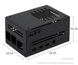 Firm Metal Case for Raspberry Pi 4, with Low-Profile ICE Tower Cooling Fan