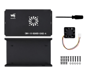 Metal Box (A) for Raspberry Pi Compute Module 4 IO Board, with Cooling Fan