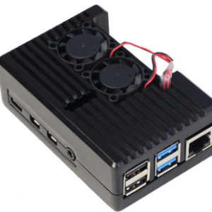 Raspberry pi 4 case with 2 fan