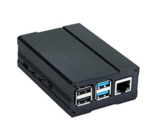 Black Metal Aluminium Alloy Case for Raspberry Pi 4
