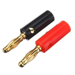 2 Pezzi Connettore Banana 4MM terminali per diffusori audio casse