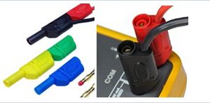 Connettore Banana 4mm impilabile durevole sicuro colori assortiti