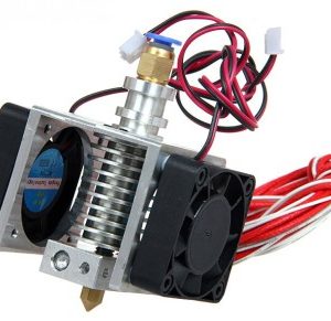 0,3 millimetri 1,75 mm filamento E3D estrusione di metallo kit lunga / corta sprinkler Ugello con doppia ventola di raffreddamen