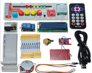 H042 GPIO Electronics Starter Kit 1602 LCD, telecomando IR, LED per Raspberry Pi