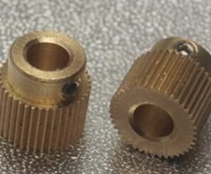2 Pezzi Ingranaggi Guida per Estrusore Stampanti 3D 40 Denti in Ottone