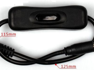 Cavo Alimentazione 5.5x2.1mm con switch