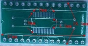 Adattatore piastra TSSOP28 SSOP28 DIP28 per chip AD9851 AD9850 AD9851