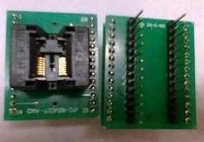Da SSOP16 a DIP28 (notare una larghezza di plastica di 4,4), blocco di conversione del sedile di prova passo 0,65IC