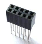 5 Pezzi 2*5 2.54mm Long Pin Header Femmina Connettore Plug