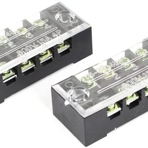 2 Pezzi TB1504L 15 A 600 V Connettore a vite a doppia riga FISSA morsettiera elettrica