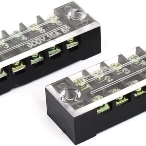 2 Pezzi TB1506L 15 A 600 V Connettore a vite a doppia riga FISSA morsettiera elettrica