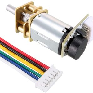 Motoriduttore micro-metallo con encoder - 6V 150 giri / min 100: 1