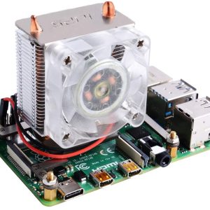 Ventilatore a torre Heatpipe / Raspberry Pi 4 Ventilatore di raffreddamento a torre ICE Ventilatore a LED a 7 colori LED Dissipa