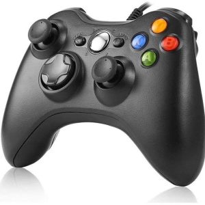 Game Controller per Xbox 360,Wired Game Controller Gamepad Controller Cablato USB, Joystick, Joypad Compatibile per Microsoft Xbox & Slim 360 PC Windows