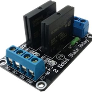 Relè a stato solido SSR a 2 canali 12V 2 trigger con fusibile stabile 240V 2A