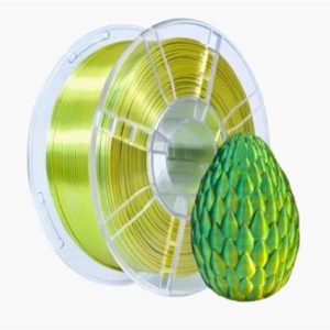 Consumabili per stampanti 3D PLA 1.75mm 1KG Bi Colore Doppio colore GIALLO + VERDE Alta Qualità