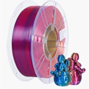 Consumabili per stampanti 3D PLA 1.75mm 1KG Tri Colore Triplo colore ROSSO + VERDE + ORO Alta Qualità
