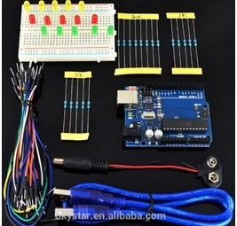 H010 UNO R3 + breadboard 400 point + LED Starter Learning Kit per Arduino (2)