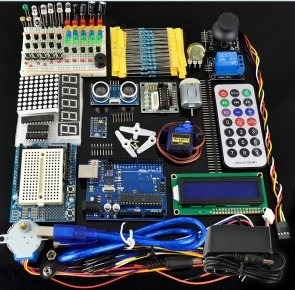 H018 UNO R3 Ultimate Starter Kit01 LED LCD Breadboard Shield Sensore per Arduino