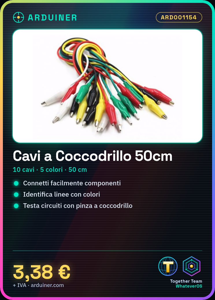 10 Kabel mit Krokodilklemmen in 5 Farben, Länge 50cm – Bild 5