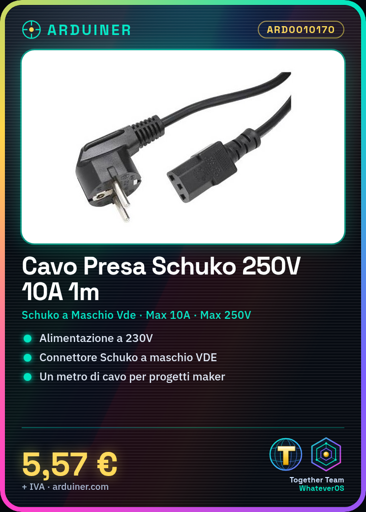 Câble d'alimentation Prise SCHUKO 250V 10A 1 mètre – Image 6