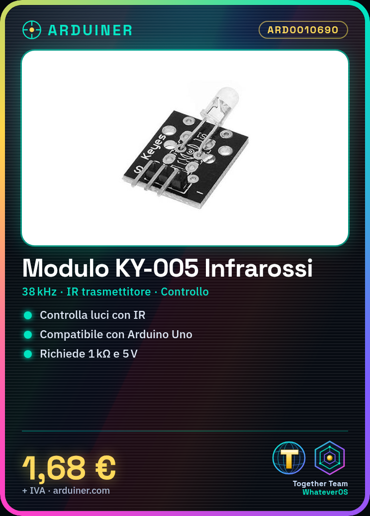 Module Émetteur Infrarouge 38KHz IR Sender KY-005 – Image 5