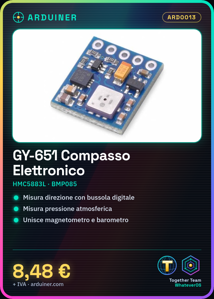 Capteur GY-651 4 axes Boussole Électronique HMC5883L et Senseur de Pression Atmosphérique BMP085 – Image 15