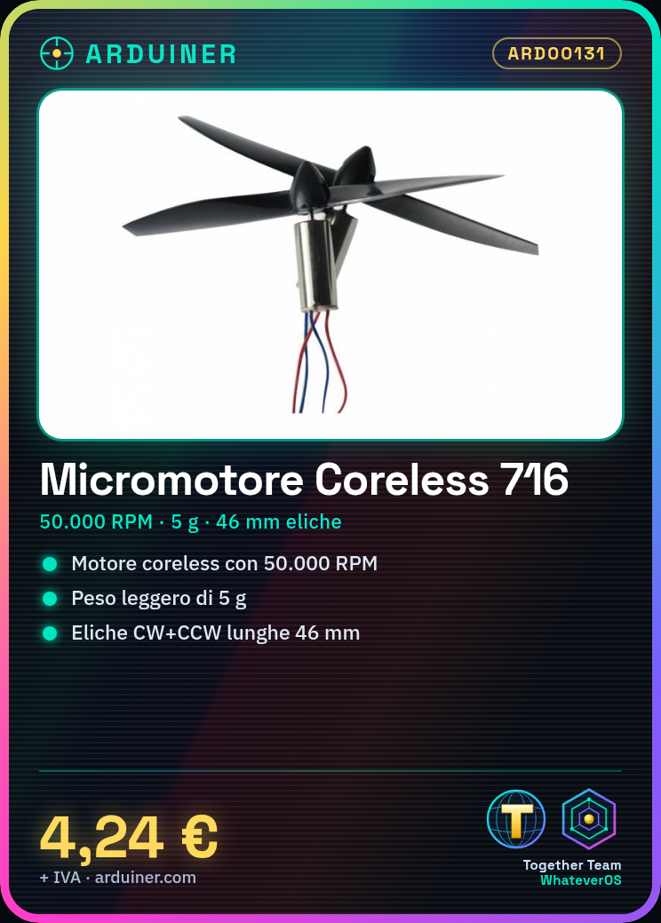 Micro-moteur sans aimant pour hélicoptère 716 50000 tours/min avec pales (ensemble moteur et pales) – Image 7