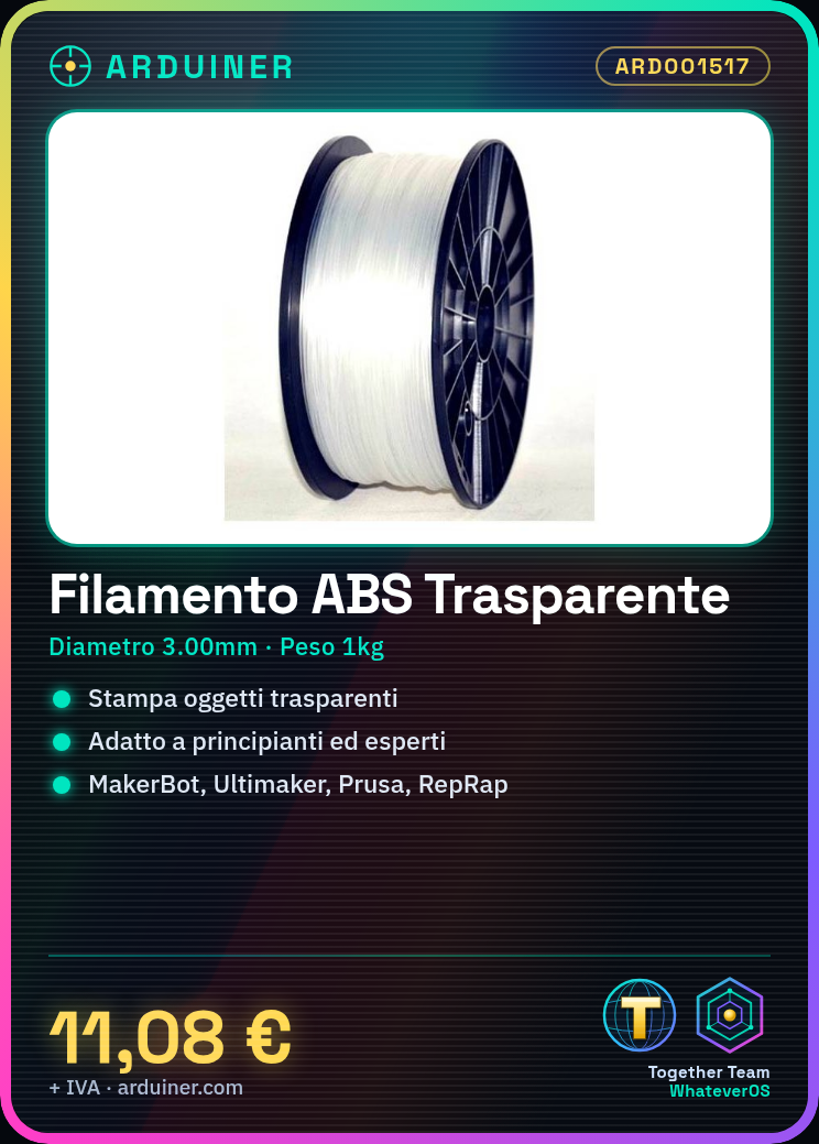 3.00mm 1kg Transparent ABS Filament - High Quality for 3D Printers (MakerBot, Ultimaker, Prusa, RepRap) - Image 7