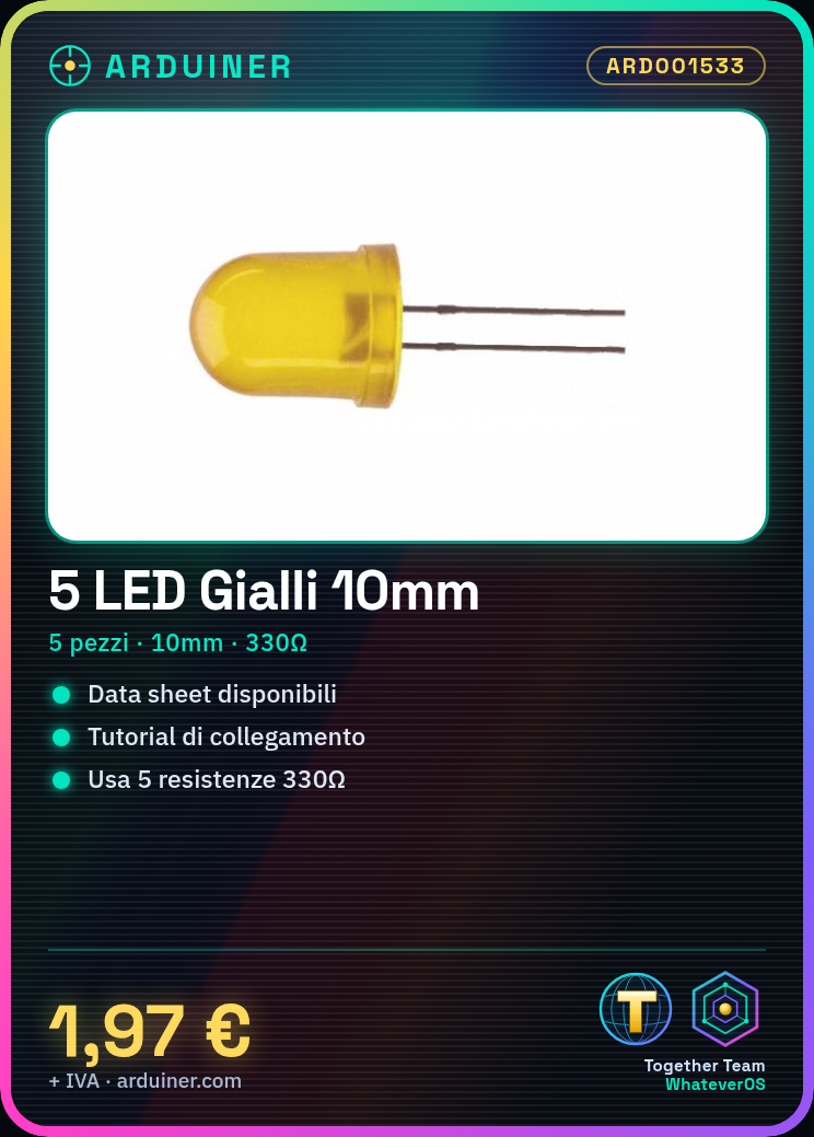 5 Stück F10 Gelbe LED Dioden 10mm – Bild 5