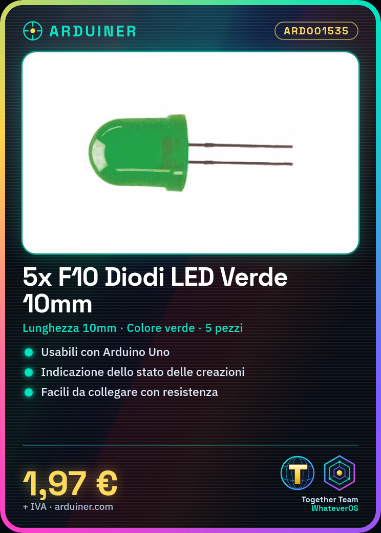5 Pieces F10 Green LED Diodes 10mm - Image 5