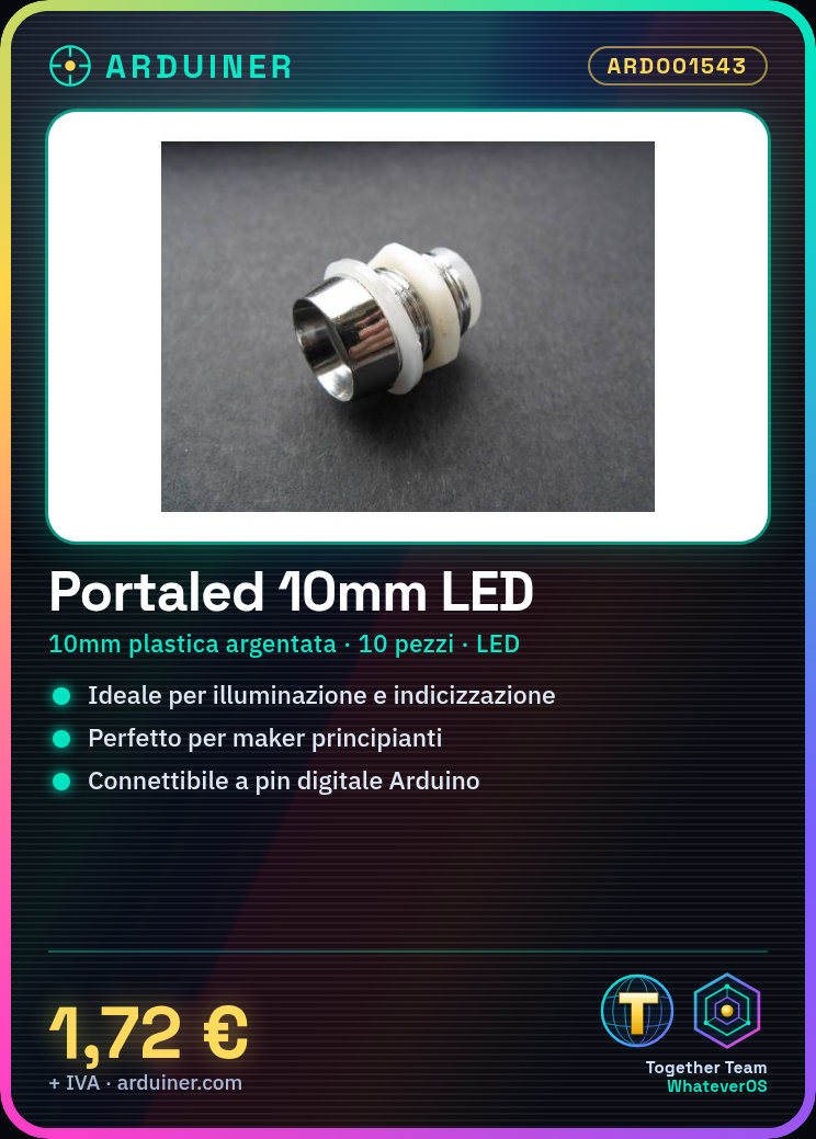 10 Stück LED-Abschluss 10mm silberfarbener Plastik F10 Diode – Bild 7
