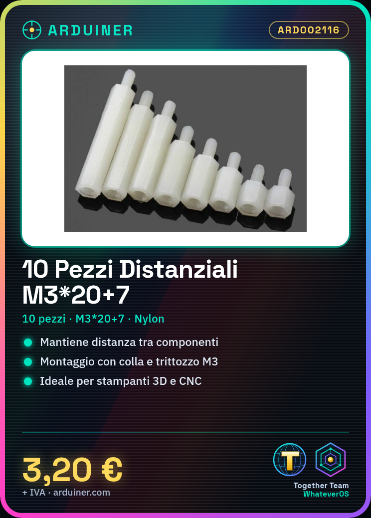 10 Stück M3*20+7 Abstandhalter – Bild 5